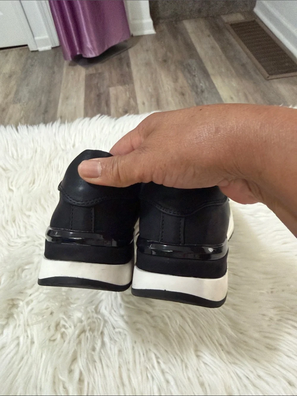 Spring Step Black Slip-On Loafers with Glossy Horsebit Size 7-7.5